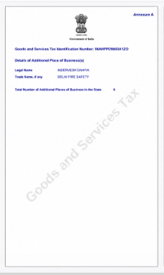 GST Certificate Page 2